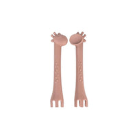 Cuillère et fourchette 2en1 - Twagi Maison Licata Vieux rose