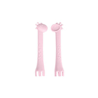 Cuillère et fourchette 2en1 - Twagi Maison Licata Rose bonbon
