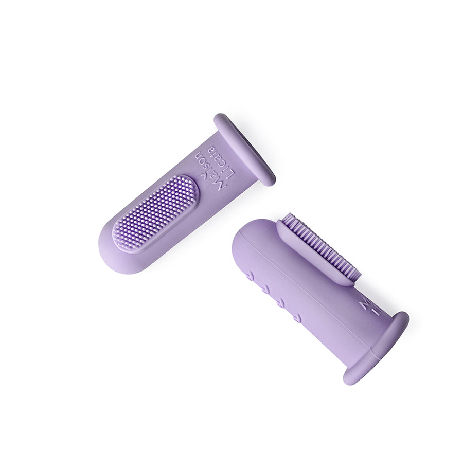 Lot de 2 brosses à dents doigt - Paloma