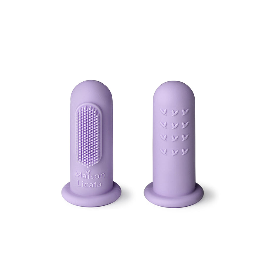 Lot de 2 brosses à dents doigt - Paloma