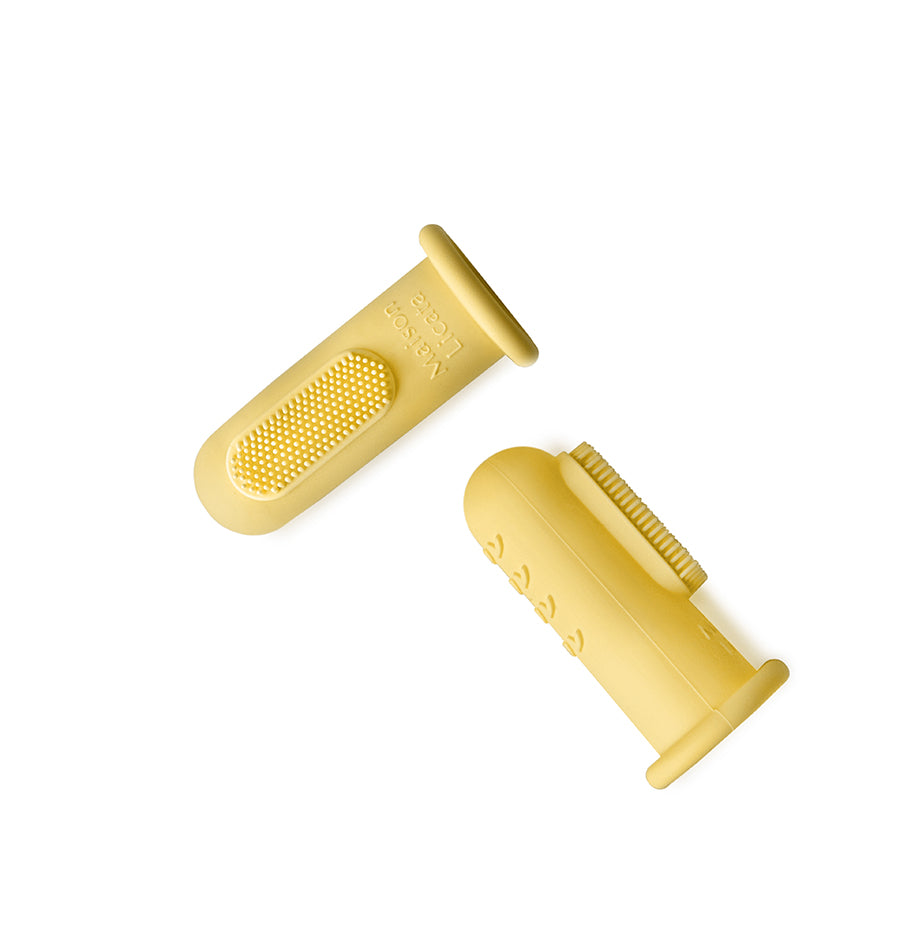 Lot de 2 brosses à dents doigt - Paloma