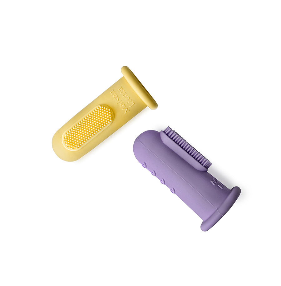 Lot de 2 brosses à dents doigt - Paloma