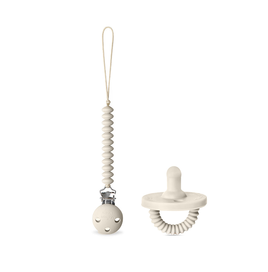 Ensemble attache-tétine Lova + Tétine et anneau de dentition 2en1 Yassou Taille 2