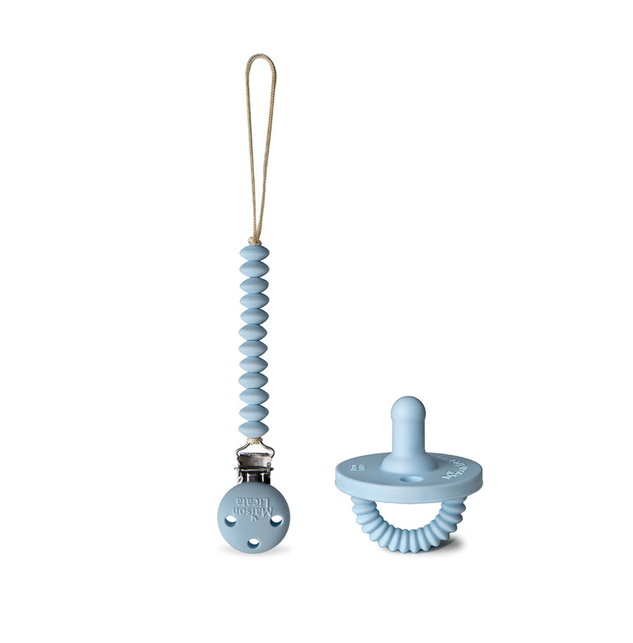 Ensemble attache-tétine Lova + Tétine et anneau de dentition 2en1 Yassou Taille 2