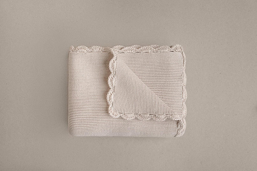 Couverture brodée - Héritage Maison Licata 