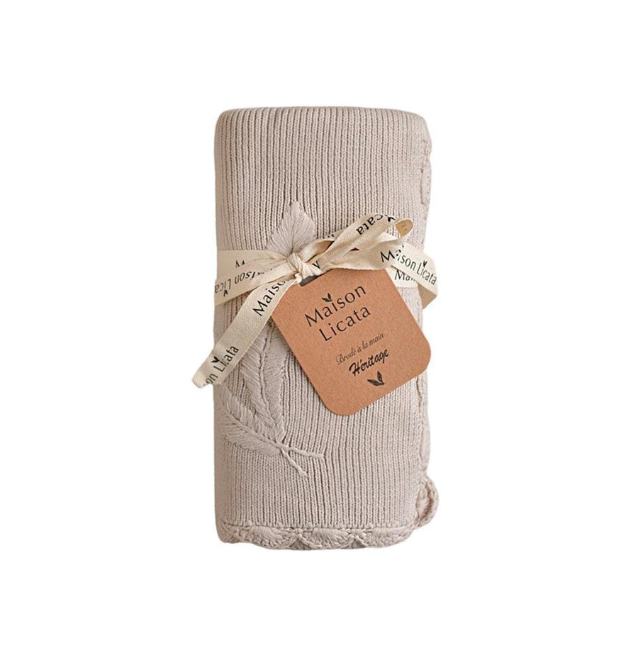 Couverture brodée - Héritage Maison Licata 